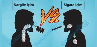 sigara içim ve nargile içim arasındaki fark