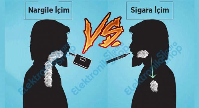 sigara içim ve nargile içim arasındaki fark